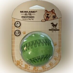 🟢 Jump Interactive Green Chew Toy for Small Dogs and Cats